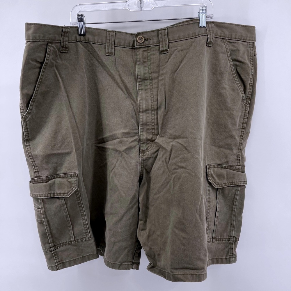 NT09 Supply Co. Cargo Shorts Men's 48 Relaxed Utility Olive Green Fit like a 46